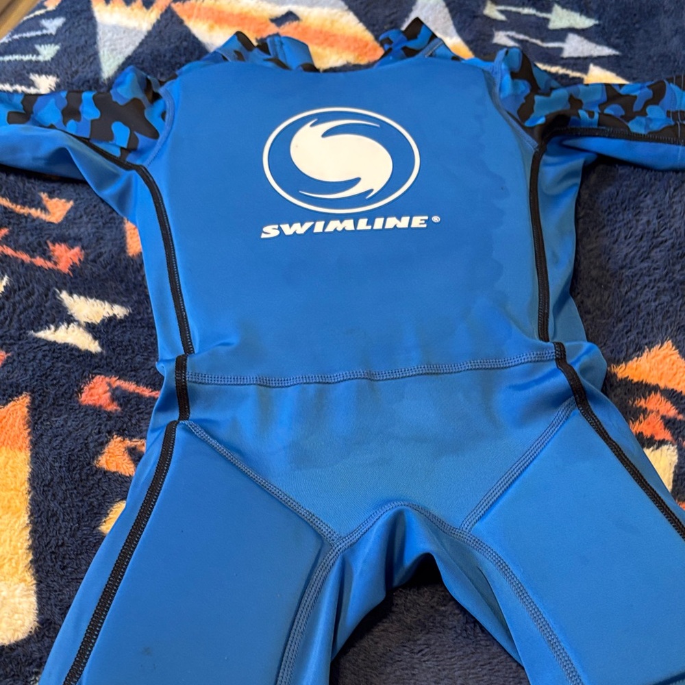 Kids Blue Rashguard - Picture 3 of 4